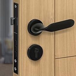 Plantex Triple Security Door Lock For Home/Main Door Lock Set Knob Handle With 3 Years Of Warranty/Mortise Lock For Door With Brass Lock Body&Cylinder(7106-Black)-20