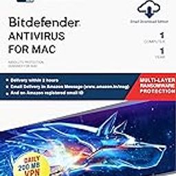 Bitdefender - 1 Computer(MAC),1 Year - Antivirus for Mac | Mac| Latest Version | Email Delivery in 2 Hours- No CD |-4