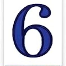 CERAMIC House Number Tiles for Signs, addresses and Names. Address Numbers for Houses TILE 3X4 TILE (NUMBER 6)-picture-19
