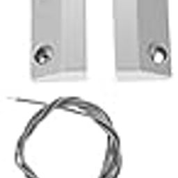 HOMSFOU 2sets Wired Zinc Alloy Magnetic Door Alarm Sensor for up Gates Wear-Resistant Design for Use-16