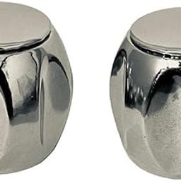 Paul® Handle/Lever/Knob for Replacement Chrome Kitchen/Bathroom Tap Heads (Round Disk Catridge) Pack of 2-13