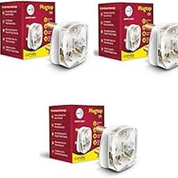 Wipro North West Wipro Northwest 16 Amp 3-Pin Plug Top With Solid Brass Pins And An Indicator | Suitable For Ac, Geyser, Microwave Etc.| Made Of Fr Grade Polycarbonate (Pack Of 3, White)-1