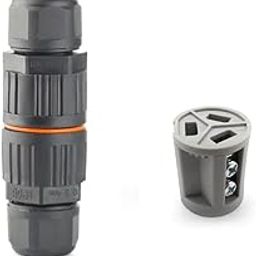 DECENT AIR SYSTEM® IP68 Waterproof Junction Box Electrical Cable Connector Wire Connector Wire Range 0.5-4mm² (2-way 3-pin-1Pcs)-6