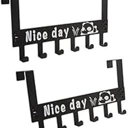 Afrodite Heavy Duty Over Door Hanger for Cloths, Drill Free Door Handing Hooks Suitable for Bathroom, Bedroom, Kitchen | Scarf, Coat, Towel, Keys Holder | Removable Door Hanger-9