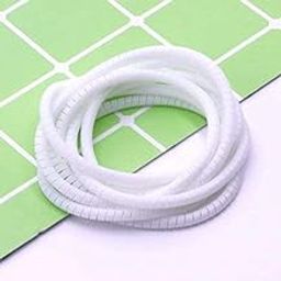 Cable Protector - 1.5 Meter/150 Cms Charging Winder | Full Size Spiral Triple Color Saver Compatible With iPhone Android Or Earphone (White)-11