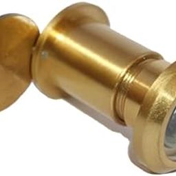 RiseOm Brass Door Peephole (Door Eye) 180 Degree Viewer (Shutter-GoldYellow-3")-image-16