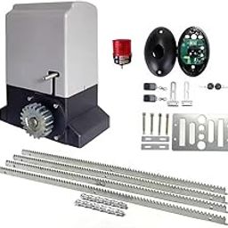 e-INFINITY 800KG Gear System Electric Sliding gate Opener Sliding gate Motor with Obstacle Sensor with 4 Gear Rail Total Gear Length 13.4FEET Approx-50