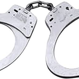 Smith & Wesson Cuffs 350118 Model 110 Large Size Chain-Linked Handcuffs, Nickle-image-50