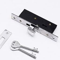 RAB Sliding Lock MS (Iron) for Doors with Security Locking Mechanism and Safety Purpose (Code:- Lock Sliding 100mm, with 2 Indian Keys, Pack of 1 pcs Lock)-image-50
