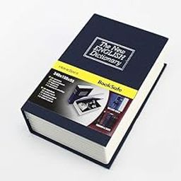 Calyrex Book Safe with Lock, Dictionary-Shaped Money Box Hidden Secret Security Lock-up Piggy Bank with Keys for Coins Cash Money Jewellery-23