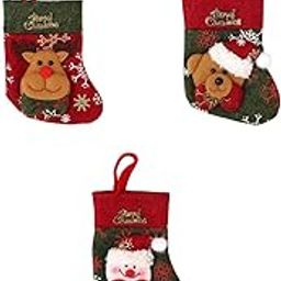 STYLEHEAVEN 3 Set Fabric Cloth Christmas Stockings Xmas Decor Supplies Gift Bag|Home & Garden|Home Improvement-image-33