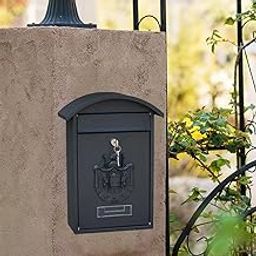 The Style SutraMailbox Mail Secure Locking Mail Box 26x10x36cm Decorative Letterbox Black-picture-15