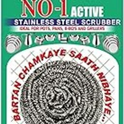 FABLAS NO-1 ACTIVE STAINLESS STEEL MULTIPURPOSE SCRUBBER (PACK OF 10)-60