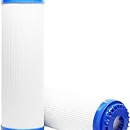 3-Pack Replacement for Compatible with H2O Distributors H2O-RUS-200 Granular Activated Carbon Filter - Universal 10-inch Cartridge Compatible with H2O Distributors H2O RUS-200 Twin Under Sink Filter-image-91