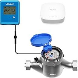 YoLink FlowSmart NSF Smart Water Monitor and Leak Detection: 1 Inch Advanced Smart Home Water Meter, Hub Included-24