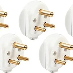 CONA 1951 Glow 3 Pin Plug Top 6A, 240V-White|3 Pin Top|Electrical Top - Pack of 5-image-81