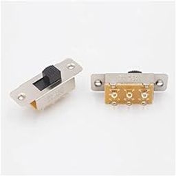 POWTAXBJGD 10pcs SS-22L05 8mm Knob Height On Off 2 Position 2P2T 6 Pins Panel Slide Switch 6A/125V 3A/250V-image-83