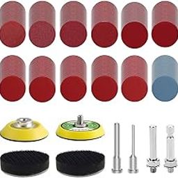 Serplex® 248Pcs 2 Inch Sanding Discs Pad Kit, Die Grinder Rotary Sander Attachment for Drill, 60-3000 Grit, for Wood, Metal, Automotive Detailing, Polishing & Finishing-image-93