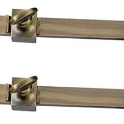 Adonai Hardware "Hodaiah" Brass Heavy Duty Telescopic Casement Latch Lock Sliding Window Stay Adjuster (7.4 Inch x 2 Pack) Sturdy, DIY, Window Hardware Accessories Fittings-87