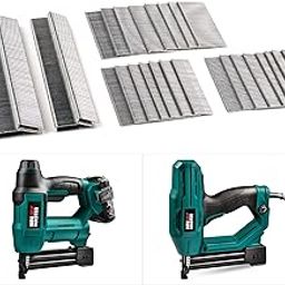 NEU MASTER Heavy Duty 1/4" Narrow Crown Staples and 18GA Brad Nails Combo Kit for NTC0040,NTC0023, 1600-Count-image-78