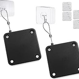 Heinriched Punch-Free Automatic Door Closer for Interior & Storm Doors, Strong Drawstring Auto Closer for Bedroom, Bathroom, Office – No Drill, Easy Install (Black, 2 Pack)-image-72