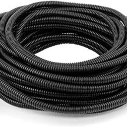 Hyflex Black Cable Tube 25MM Flexible Cable Management Sleeve | Wire Organizer to Hide Cords from TVs, PCs and Game Consoles Corrugated Wire Tubing Cable Conduit Pipe. (25 Mtr.)-image-13