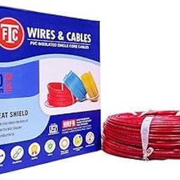 FTC Electrical Cable | 90 Meter | 4.0 Sq.mm | Single Core PVC Insulation | Red-image-22