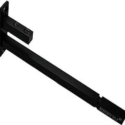 RiseOm Glass Shelf Support Brackets / F Bracket Made of Steel Black Finish (6 inch (L) X 12mm Glass, Pack of 2)-image-23
