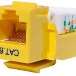 Vaster SuperEcable - 00066-10 Pack - Cat6 Tool Less Keystone Jack, RJ45 Female - Yellow-image-28