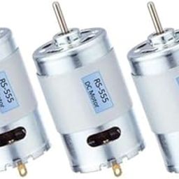 SP Electron 12V DC RS-555 Motor Multipurpose Brushed Motor for DIY applications PCB Drill Pack of 3-picture-0