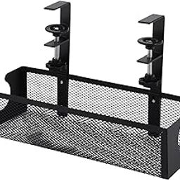 Gadget Wagon Cable Management Tray Organizer Under Desk Office and Home No Drill Metal, Black-picture-13