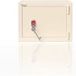 jayvac-safe locker Intelligent Deposit Safe Steel Household Safety locker Key Locker for Cash Money locker for Home,Office,Hotel-(25 * 35 * 25) CM-IVORY-picture-17