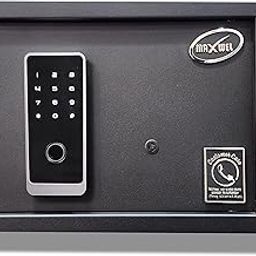 Maxwel Biometric Safe Locker (15 Litres) | Home, Hotel and Office Safe with Fingerprint Access, Passcode and Manual Keys-0
