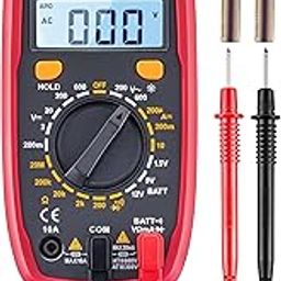 AstroAI Digital Multimeter Tester 2000 Counts with DC AC Voltmeter and Ohm Volt Amp Meter; Measures Voltage, Current, Resistance, Continuity and Diode (AM33B)-0