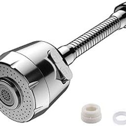 VATSHVI Movable Kitchen Tap Head Faucet Sprayer Water Spray 360 Degree Rotatable Kitchen Faucet Spray Universal Adapter Set Kitchen Sink Accessories Tools (2 Switch MOD Long)-image-14