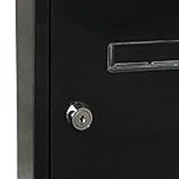 ATORSE Wall Mount Mailbox Metal Newspaper Letterbox for Decorations Office Porch Black-image-49
