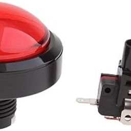 CLUB BOLLYWOOD Dome Convex Type Led Illuminated Push Button for Arcade Machine Games Red | Collectibles | Arcade Jukeboxes & Pinball | Arcade Gaming | Replacement Parts-4