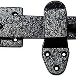 Adonai Hardware 5" Elath Black Antique Iron Gate Flip Latch-43