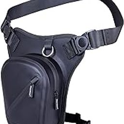 WILD HEART Waterproof Motorcycle Leg Bag, Versatile Chest/Leg/Tool/Shoulder/Messenger/Waist Bag TPU with Rope for Outdoor Activities (Black)-image-83