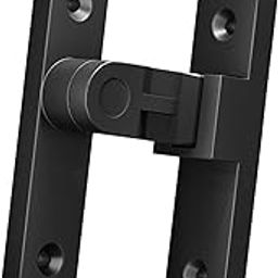 UJEAVETTE Sliding Door Lock Heavy Duty Flip Gate latches for Garden Backyards Bathroom Black-image-3