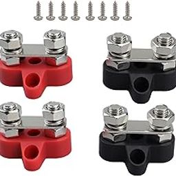 CLUB BOLLYWOOD® Bus Bar Terminal Block Dual Studs Junction Block Post for Truck RV Boat M6|Business & Industrial | Electrical & Test Equipment |Terminal Blocks|4 Bus Bar Terminal Block-7