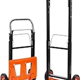 BLACK+DECKER BXWT-H305 Aluminium Handtruck, 90kg Load Capacity, Heavy Duty Truck with Rubber Wheels, Telescopic Handle & Foldable Base Plate, Open Dimn: 42.5x38.5x97.5 cm, Folded Dimn: 20x38x70.5 cm-picture-20