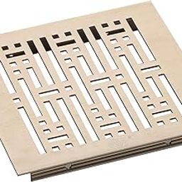 Nixnine Aluminium Ventilation Jali & Kitchen Jali Ventilator Grill (S.S Finis, 125mm X 125mm x 2mm) (5x5 Inch) Pack of 2-image-30