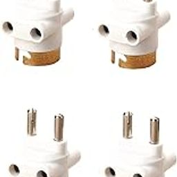 2 pin Parallel Adapter, Multi Pendant Adapter with Light Bulb and Plug Socket, 2 pin Holder Brass Connector, Lightweight & Easy to Carry (Pack of 4)-28
