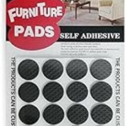Prostuff.in Furniture Pads Kit || Round Rubber Floor Protector Non Slip Furniture Pads Sofa Bed, Dining Table,Dining Chairs Balance Pad Noise Insulation Pad,2 CM, Black, 32 Pcs-22