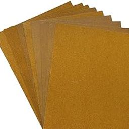 Color Zebra® Sanding Paper/Emery Paper/Sandpaper (Brown, Grit-80-3pcs 100-3pcs 120-3pcs) Pack of 9 sheets-15