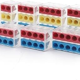 KOKYLEZN 5PCS 1 in Multiple Out Quick Wire Conductor Connector Compact Junction Block Push-in Home Wiring Terminal 28-12AWG(2104)-image-13