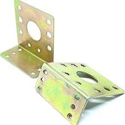 INVENTO 2Pcs DC Geared Motor Clamp L Shaped Motor Mount Mounting Bracket-15