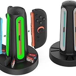 New World Charging Dock for Nintendo Switch 2(2025) for Joy-Con Controller, Charging Stand for Switch 2 Joy-Con Also Support Game cartridges Storage-16