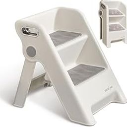 Seafrrzios Baby & Toddler Step Stool - Child-Friendly Bathroom Ladder with Safety, Non-Slip Cushioned Footrest for Easy Washing Hands, Kids Safety Step Stool for Kitchen and Bathroom-image-95
